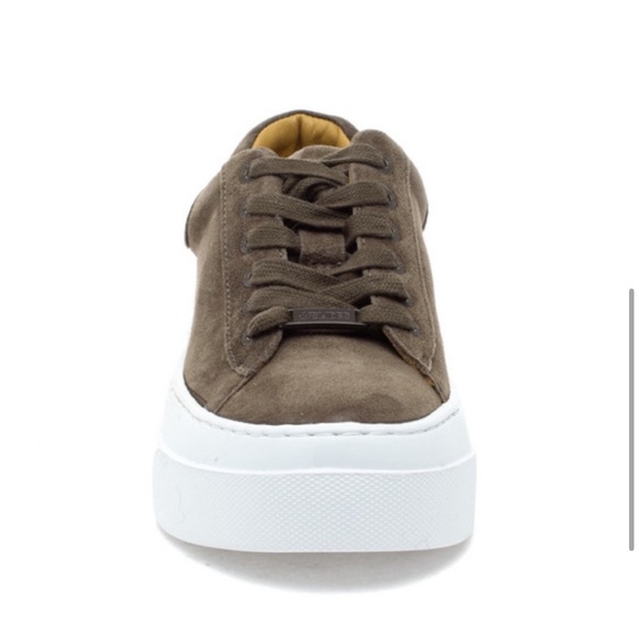 NWT J/SLIDES AMANDA Khaki Suede Sneaker - Picture 4 of 15